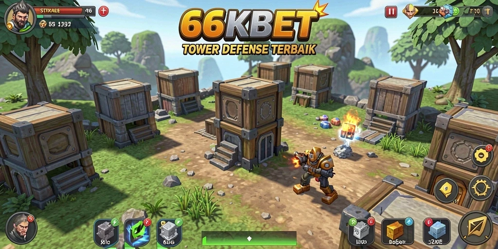 Tampilan gameplay menakjubkan dari 66KBET yang menantang.