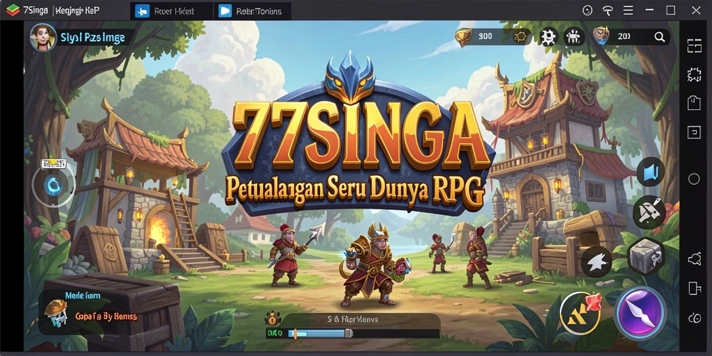 Gameplay seru dalam 77SINGA dengan karakter unik dan pertempuran strategis.