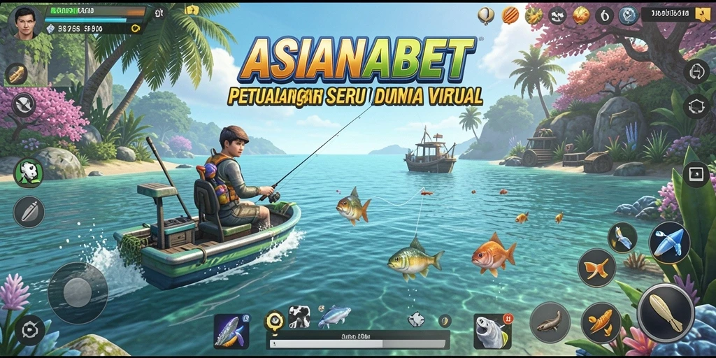 Tampilan gameplay menakjubkan dari ASIANABET dengan aksi memancing seru.