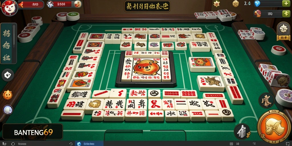 Tampilan gameplay Mahjong BANTENG69 yang menarik dan menantang.