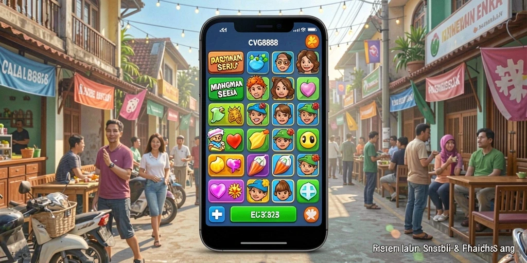 Tangkapan layar utama CVG8888 yang menunjukkan gameplay Match-3 yang menantang.