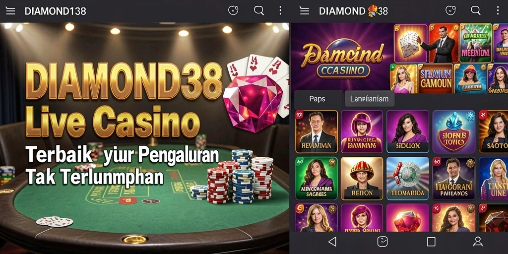 Gameplay Live Casino menarik di DIAMOND138 menampilkan dealer profesional.