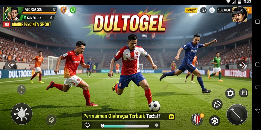 Tampilan gameplay DULTOGEL yang menarik saat bermain olahraga.