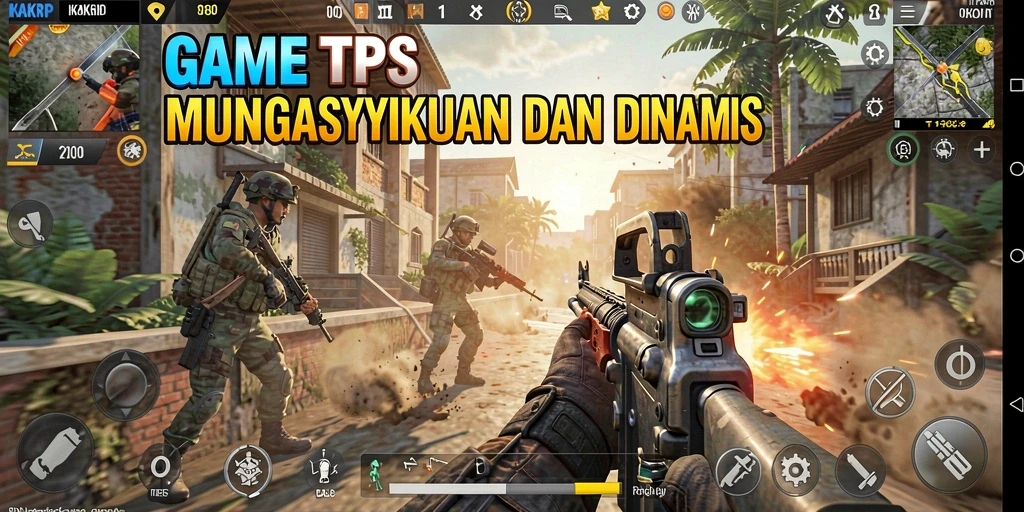 Screenshot gameplay KAKRP yang menegangkan dalam pertempuran TPS.