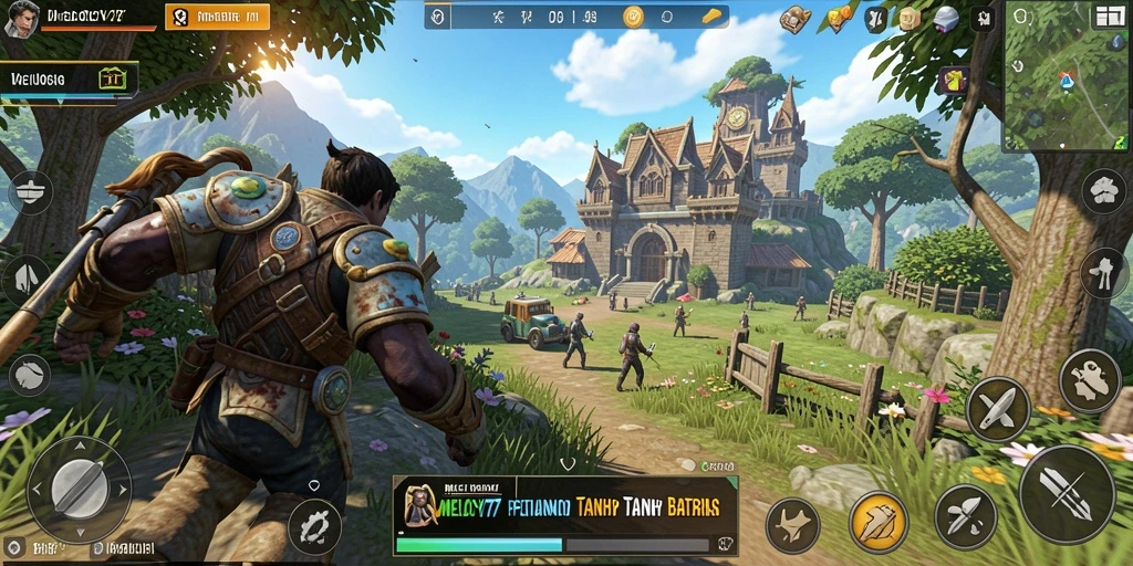 Tangkapan layar dari gameplay Open World yang menarik di MELODY77.
