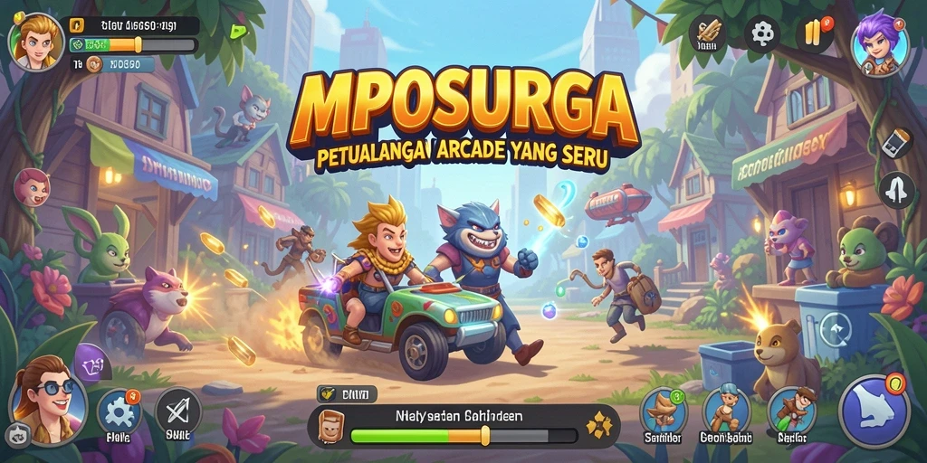Screenshot gameplay MPOSURGA menampilkan aksi seru dan tantangan dalam permainan Arcade.
