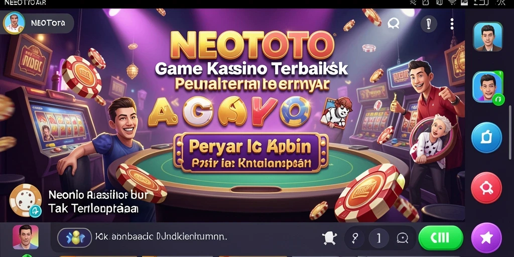 Tampilan gameplay seru di NEOTOTO dengan berbagai permainan Kasino.