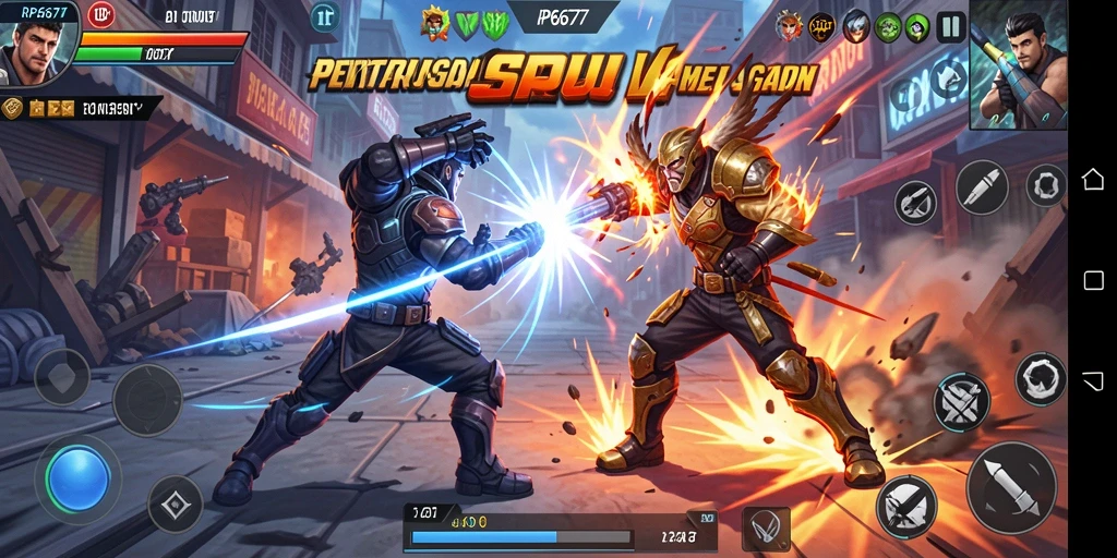 Gameplay seru dalam RP6677 dengan grafis menakjubkan.