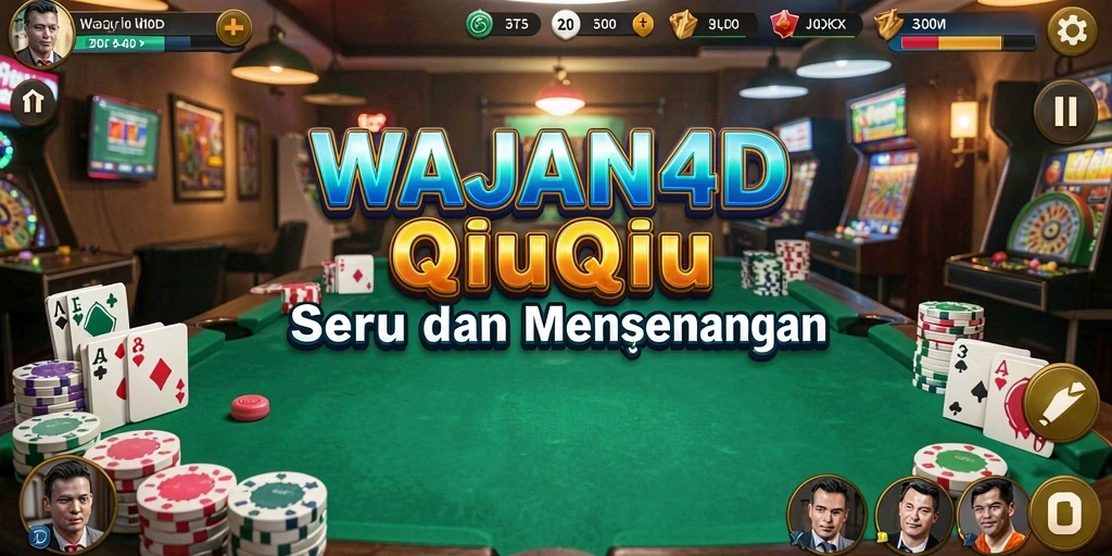 Screenshot gameplay QiuQiu yang mendebarkan dari WAJAN4D.